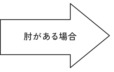 肘がある場合